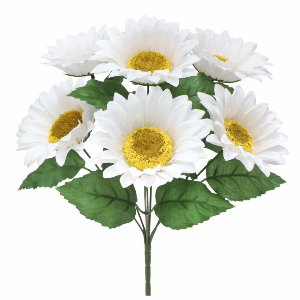 18" White Sunflower Bush by Ashland®