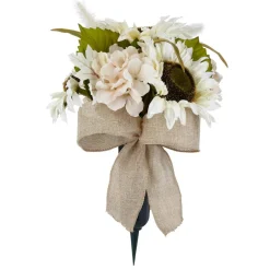 White Sunflower & Cream Hydrangea Mix Remembrance Cone by Ashland®