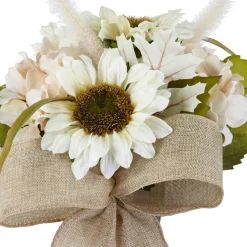 White Sunflower & Cream Hydrangea Mix Remembrance Cone by Ashland®