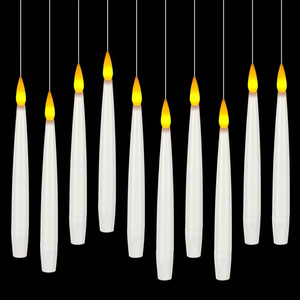White Taper LED Hanging Candles, 10ct. by Ashland®