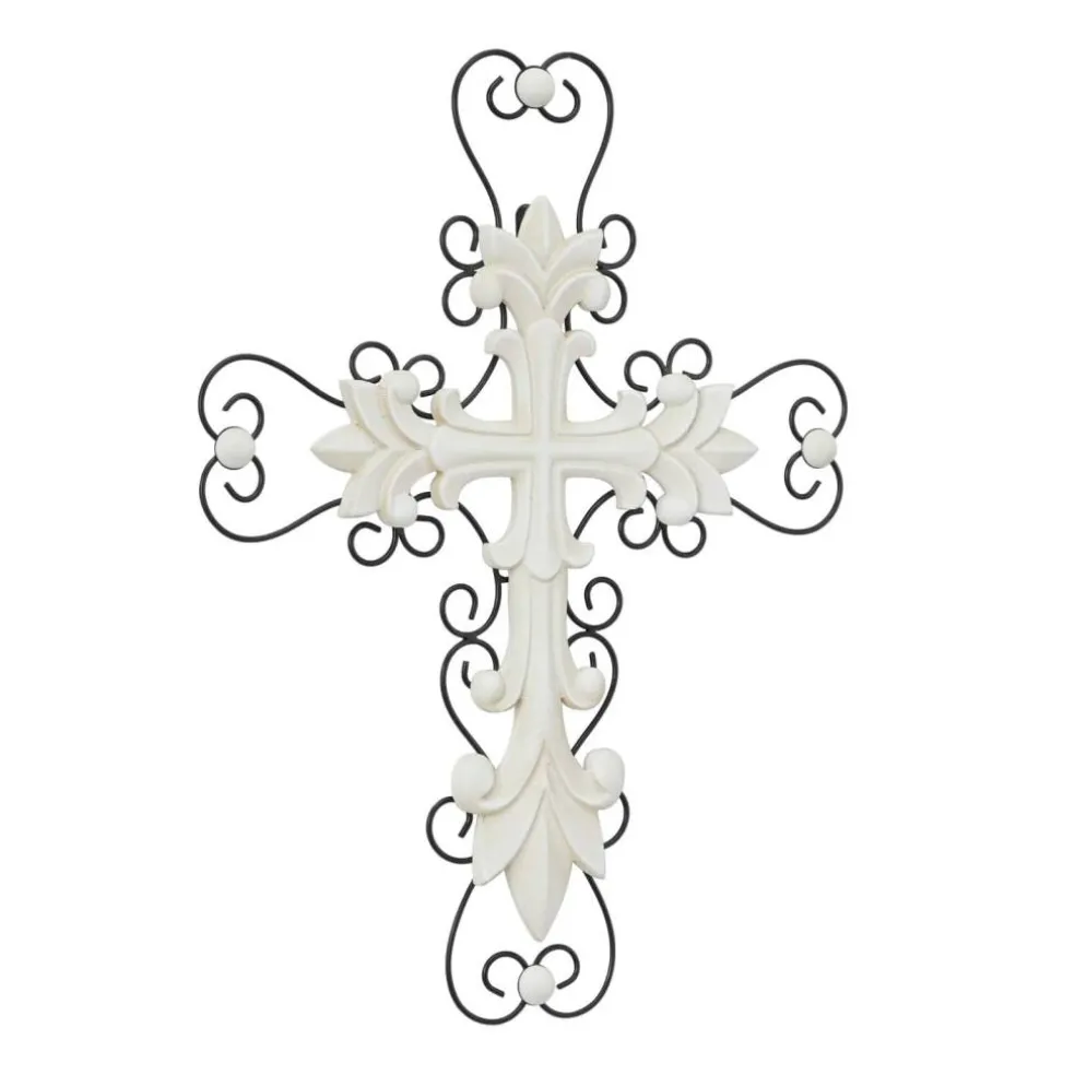 White Traditional Crosses, 18" x 1" x 24"