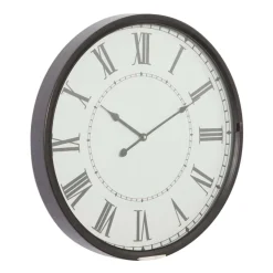 White Traditional Metal Wall Clock