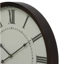 White Traditional Metal Wall Clock