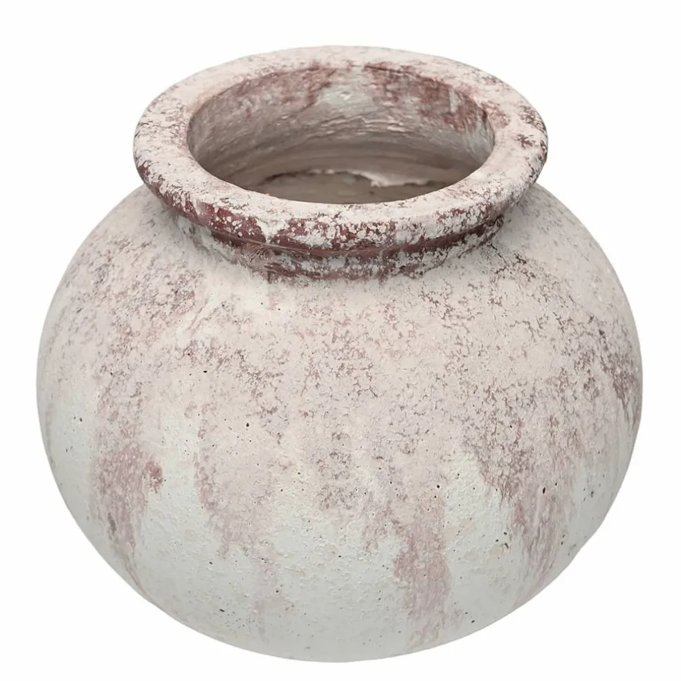 10.25" White-Washed Cement Pot by Ashland®