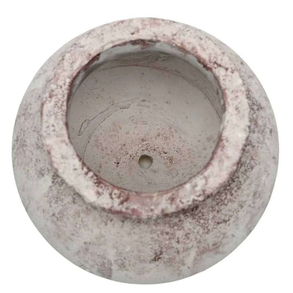10.25" White-Washed Cement Pot by Ashland®