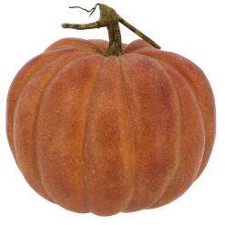 10.5" White Washed Orange Decorative Pumpkin by Ashland®