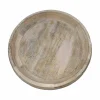 12" Whitewashed Shallow Decorative Wood Bowl by Ashland®
