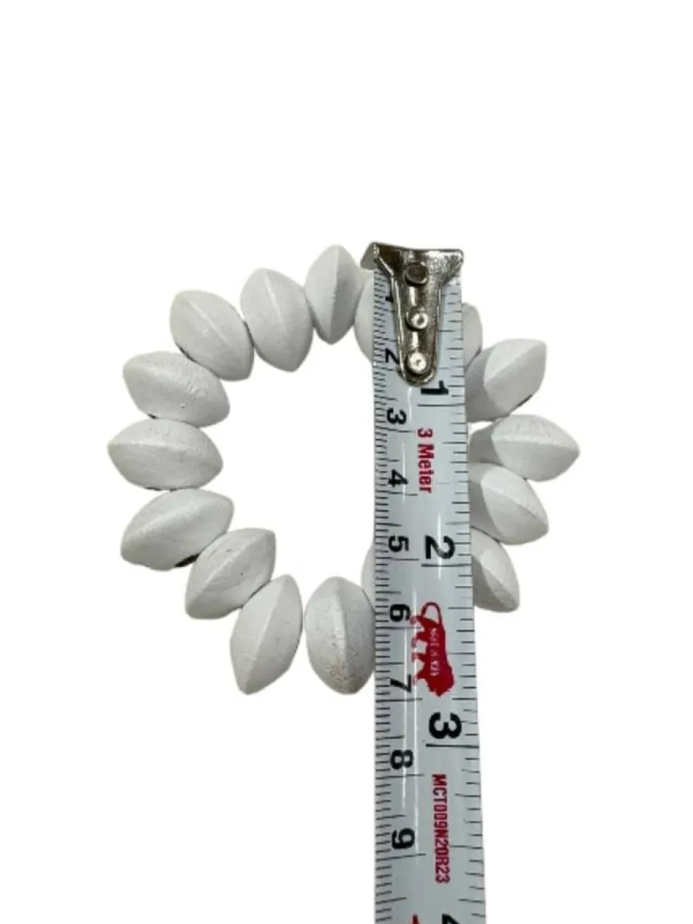 2.75" White Wood Bead Napkin Ring by Ashland®