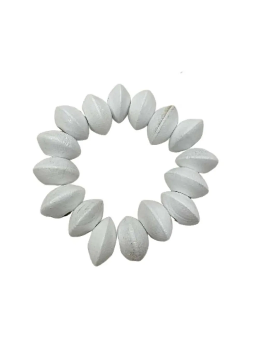 2.75" White Wood Bead Napkin Ring by Ashland®