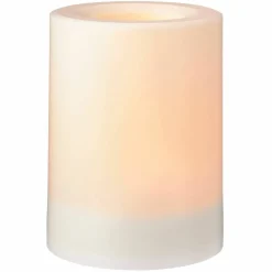 White 3" x 4" LED Outdoor Pillar Candle By Ashland®