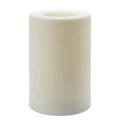 White 6" x 9" LED Outdoor Pillar Candle By Ashland®