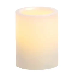 White 3" x 4" LED Pillar Candle By Ashland®