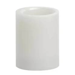 White 3" x 4" LED Pillar Candle By Ashland®