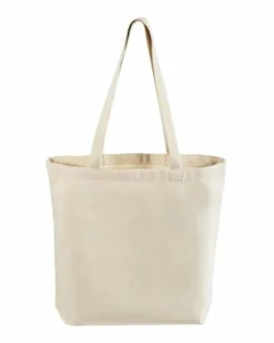 Wholesale Canvas Tote Bags, 15"W x 16"H x 3"G, Cotton Reusable Grocery Shopping Bags, Blank, DIY Painting Printing Embroidery (3, Natural Tote Bags)