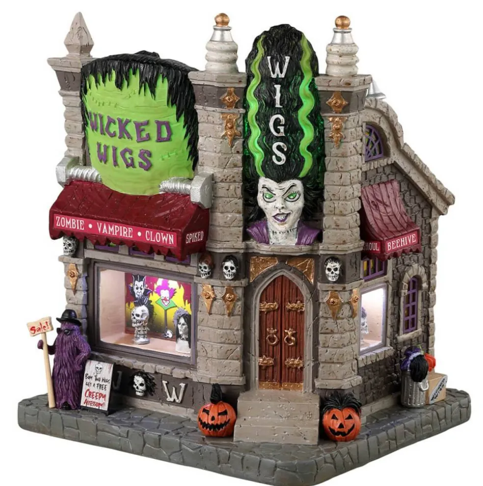 Wicked Wigs - Lemax Spooky Town