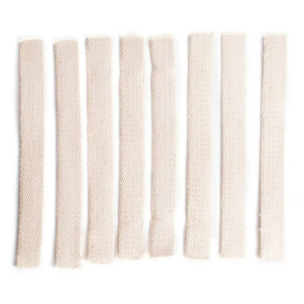 3/4" Wide Flat Cotton Oil Lamp Lantern Replacement Wicks Pack of 8