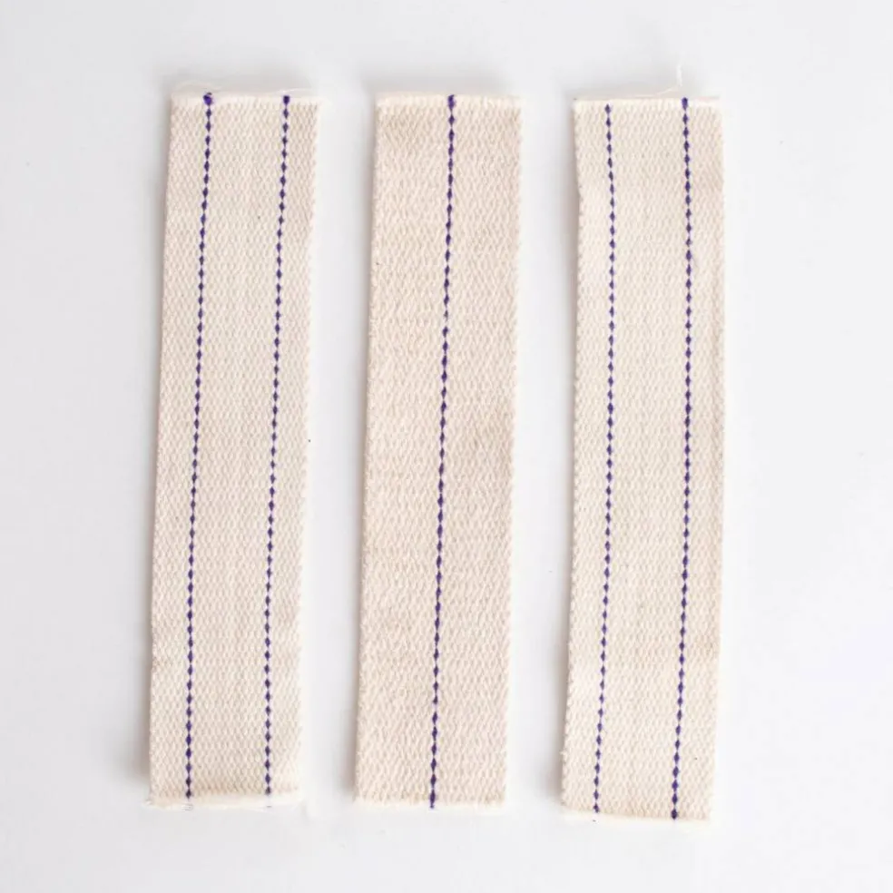 1 5/8" Wide Flat Cotton Oil Lamp Lantern Replacement Wicks Pack of 3