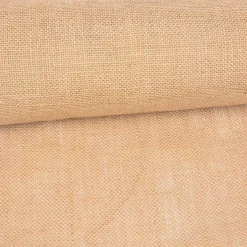 60" Wide Hessian Burlap Fabric by the Yard | Smooth Premium Natural Jute for Crafting, Upholstery, Backdrops & Rustic Wedding Décor