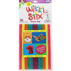 Wikki Stix® Neon Pak 8" Reusable Craft Pack, 3ct.