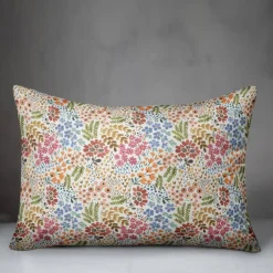 Wild Flower Floral Lumbar Throw Pillow