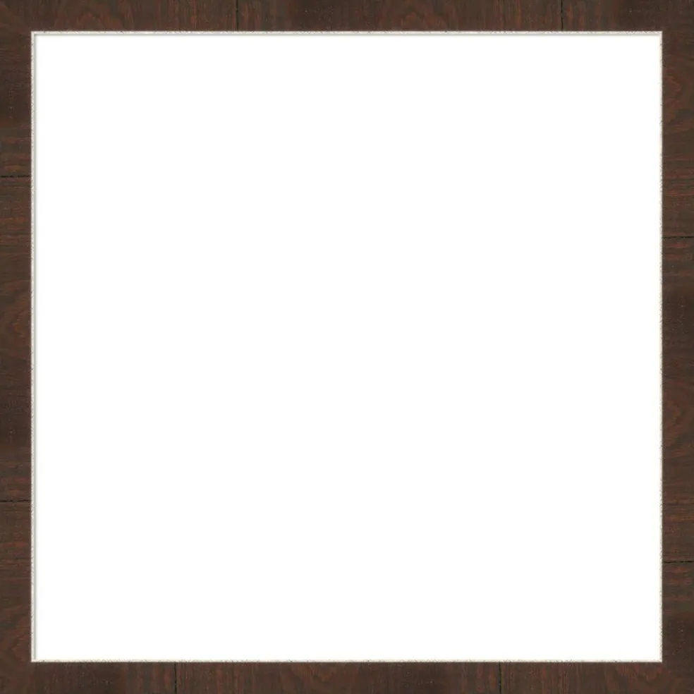 Wildwood Brown Narrow Framed Dry Erase Magnetic Board