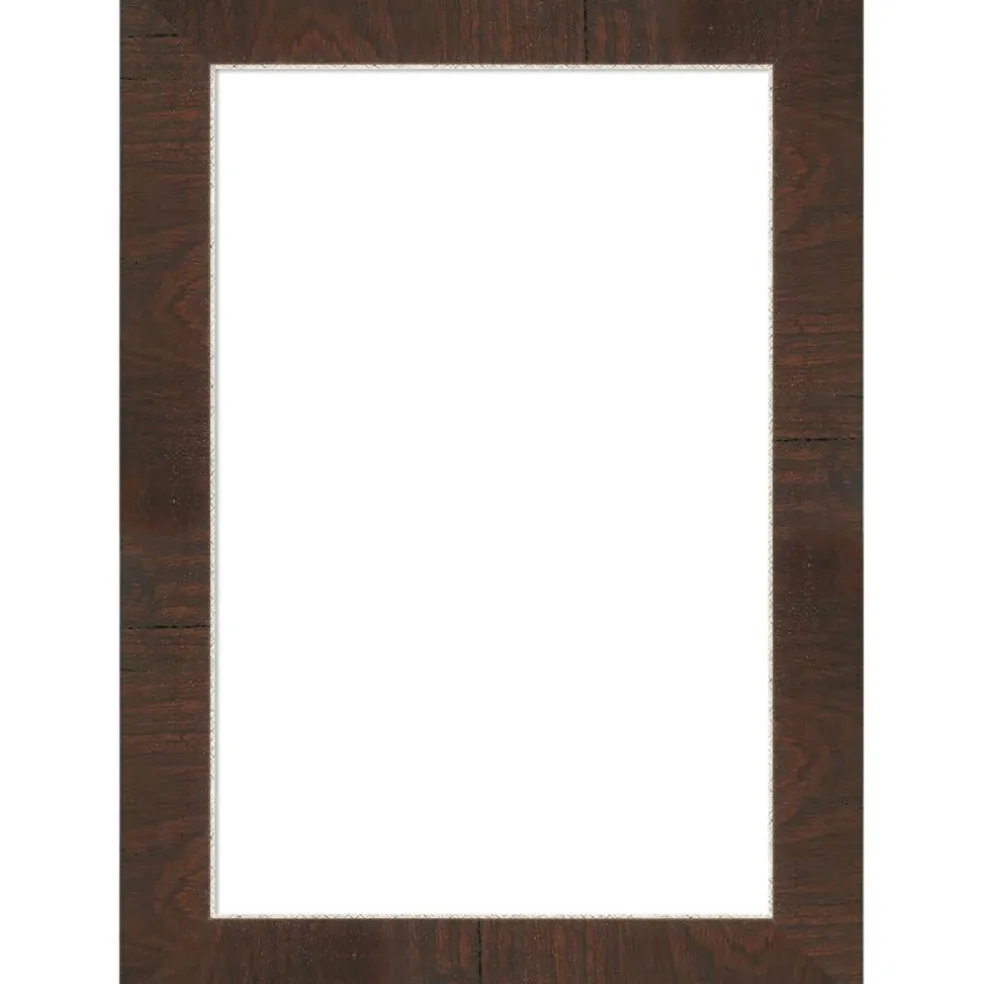 Wildwood Brown Narrow Framed Dry Erase Magnetic Board