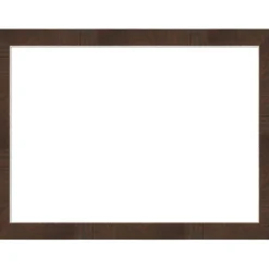 Wildwood Brown Narrow Framed Dry Erase Magnetic Board