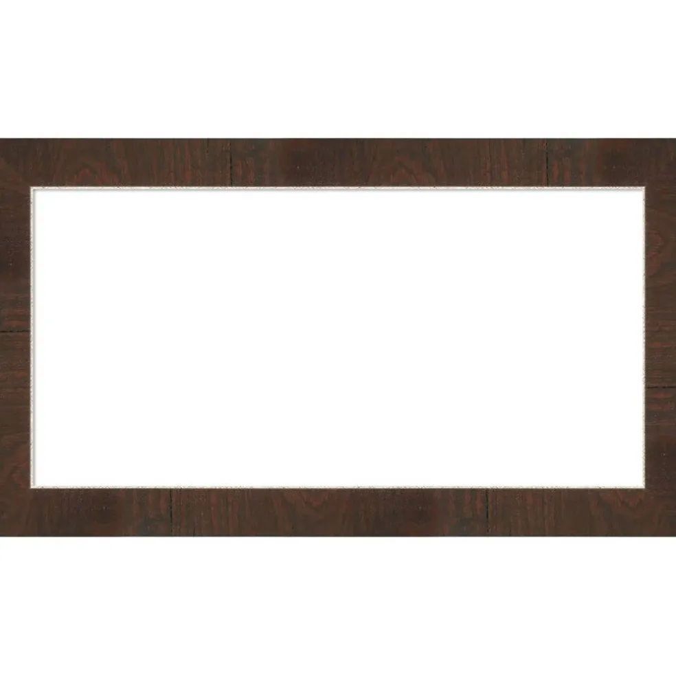 Wildwood Brown Narrow Framed Dry Erase Magnetic Board