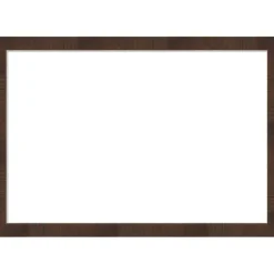 Wildwood Brown Narrow Framed Dry Erase Magnetic Board