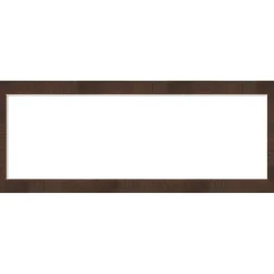 Wildwood Brown Narrow Framed Dry Erase Magnetic Board