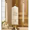 Will & Baumer  Candle Wedding Unity Set Two Shall Become One Gold