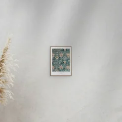 William Morris Blue Flowers Art Print