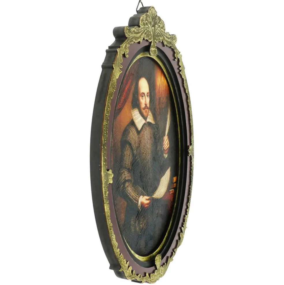 William Shakespeare Portrait Wall Décor in Distressed Ornate Frame by Ashland®