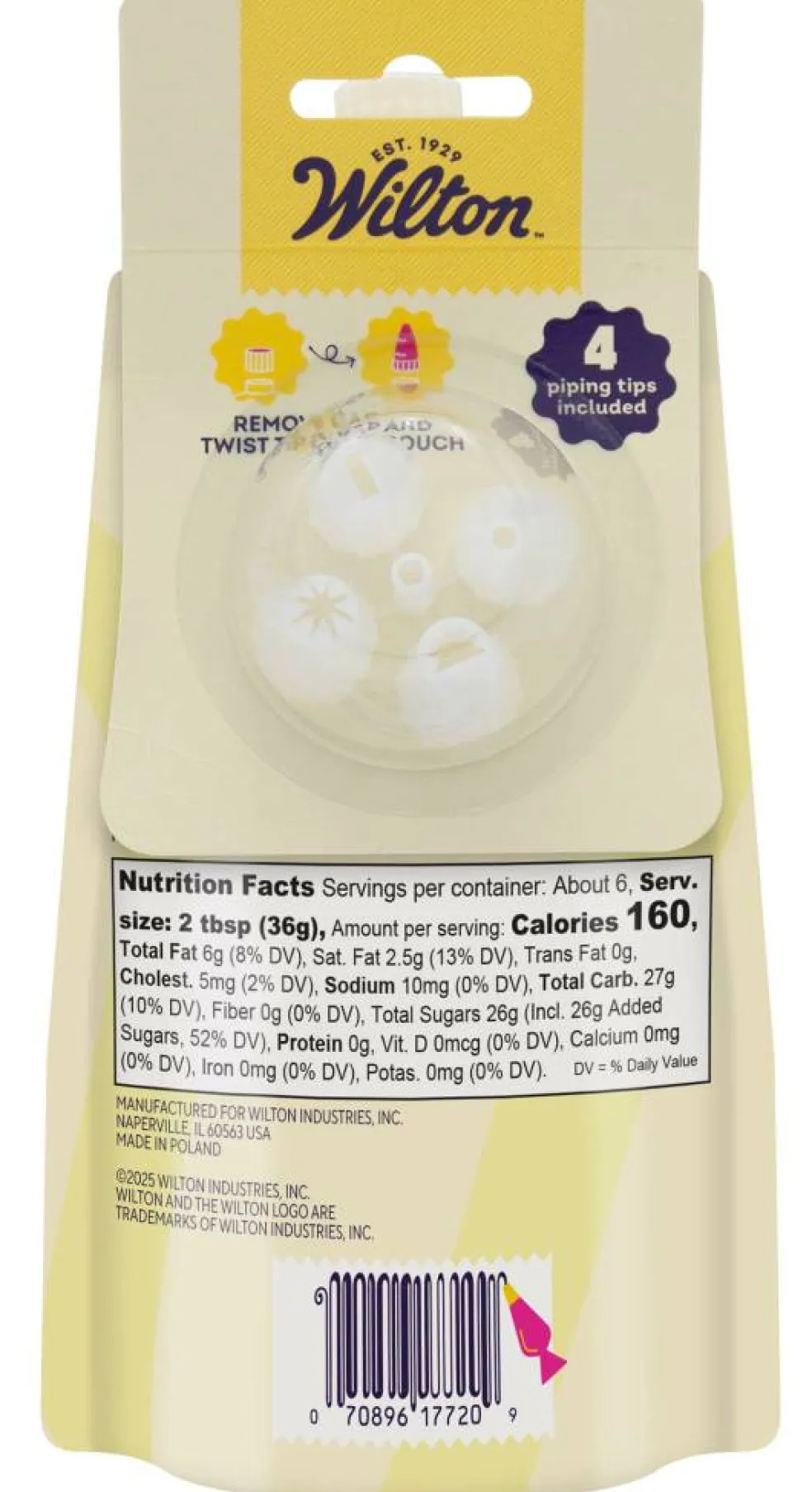 Wilton® Decorating Icing Pouch with 4 Tips