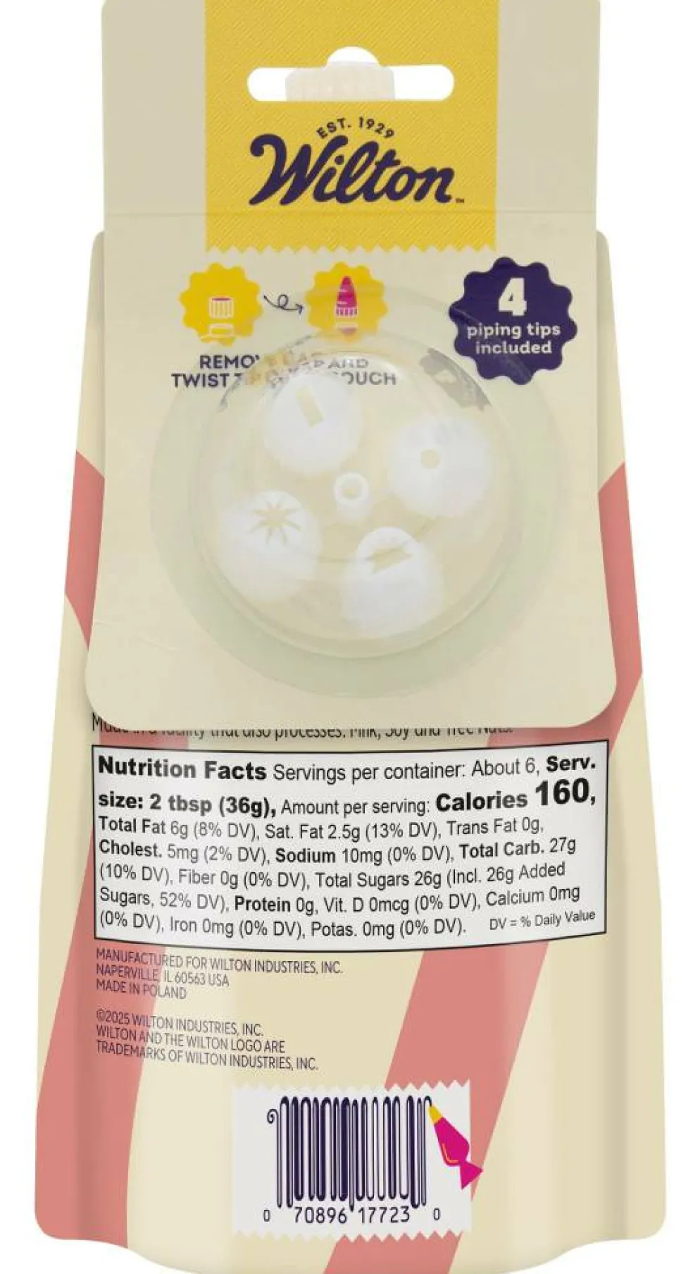 Wilton® Decorating Icing Pouch with 4 Tips