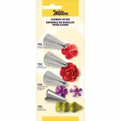 Wilton® Flower 4 Piece Tip Set