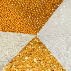 Wilton® Pearlized Gold & White Sprinkles