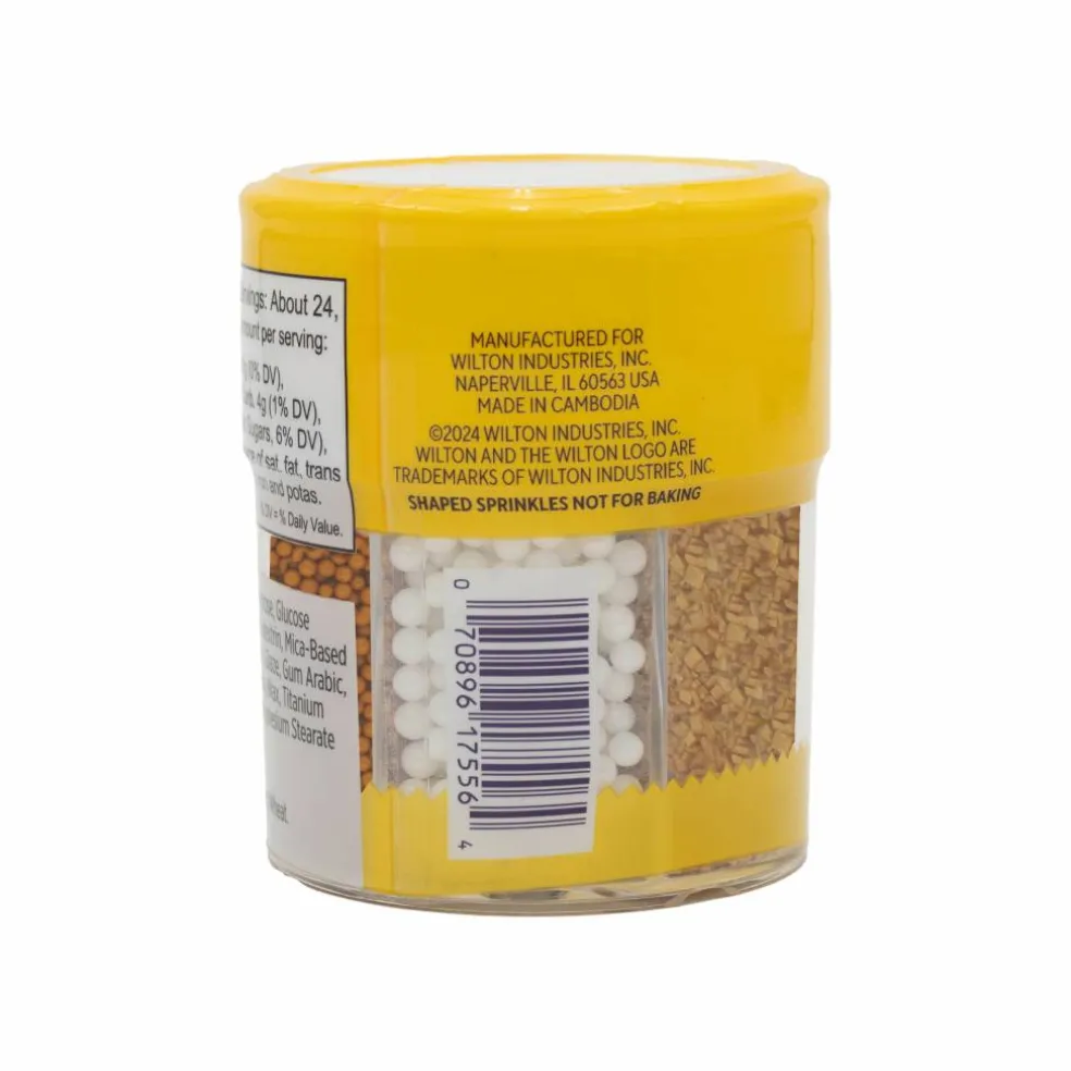 Wilton® Pearlized Gold & White Sprinkles