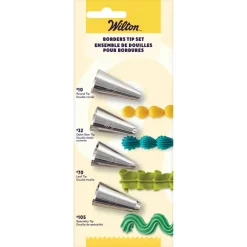 Wilton™ 4-Piece Cake Decorating Tip Set for Borders