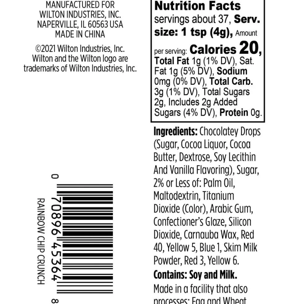 Wilton® Rainbow Chip Crunch Sprinkles