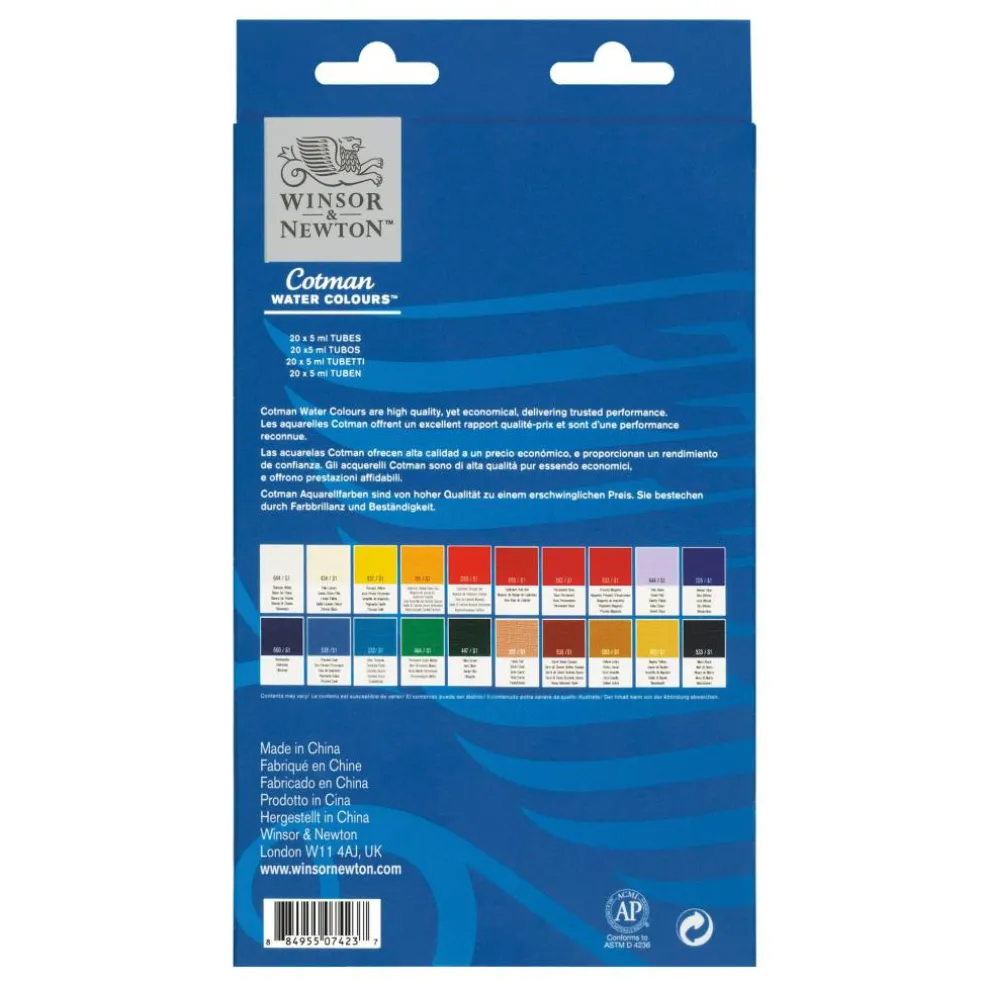 Winsor & Newton™ Cotman Water Colours™ 20 Color Paint Set