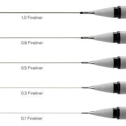 Winsor & Newton™ Fineliners Black Pen Set