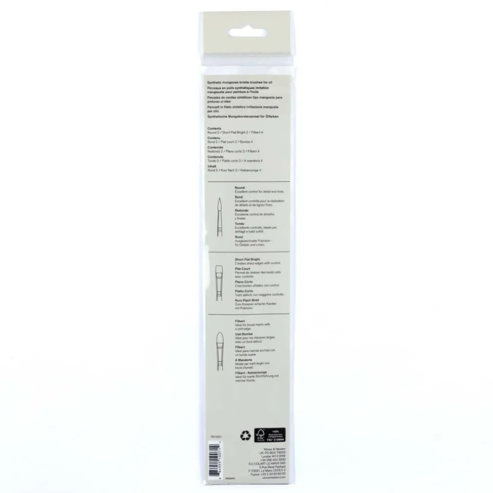 Winsor & Newton® Monarch 3 Piece Brush Set