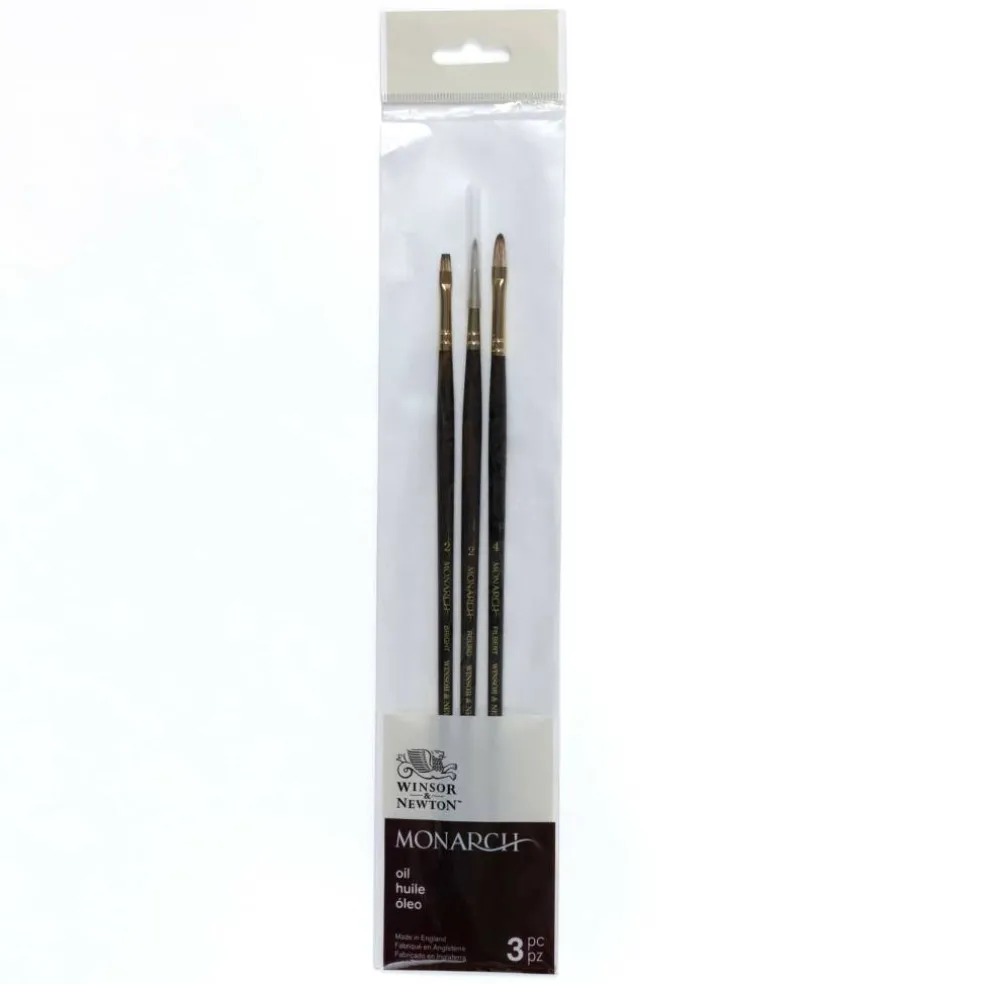 Winsor & Newton® Monarch 3 Piece Brush Set