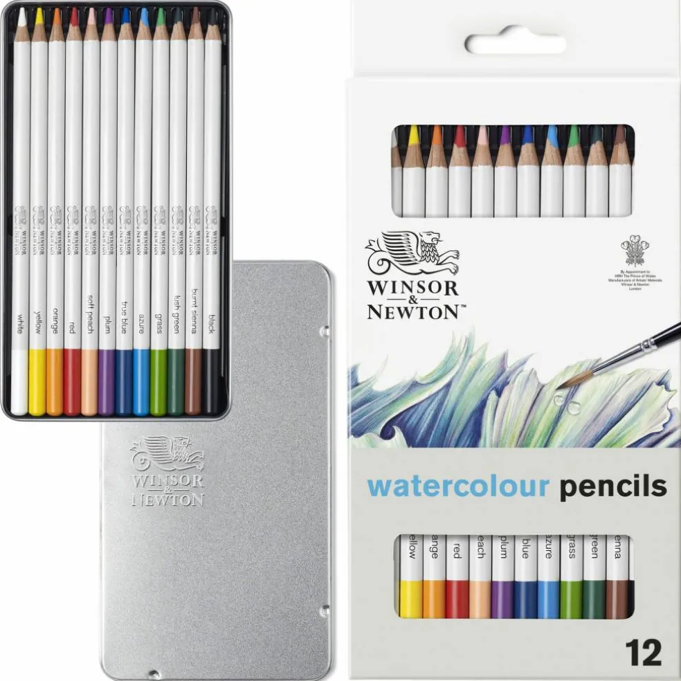 Winsor & Newton® Studio Collection 12 Watercolor Pencil Tin Set