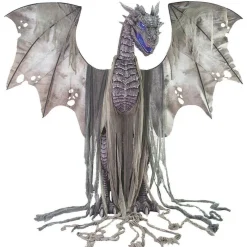 Winter Dragon Animated 7 Ft Halloween Decoration