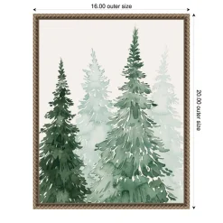 Winter Washed Coppice II by Grace Popp Framed Canvas Wall Art