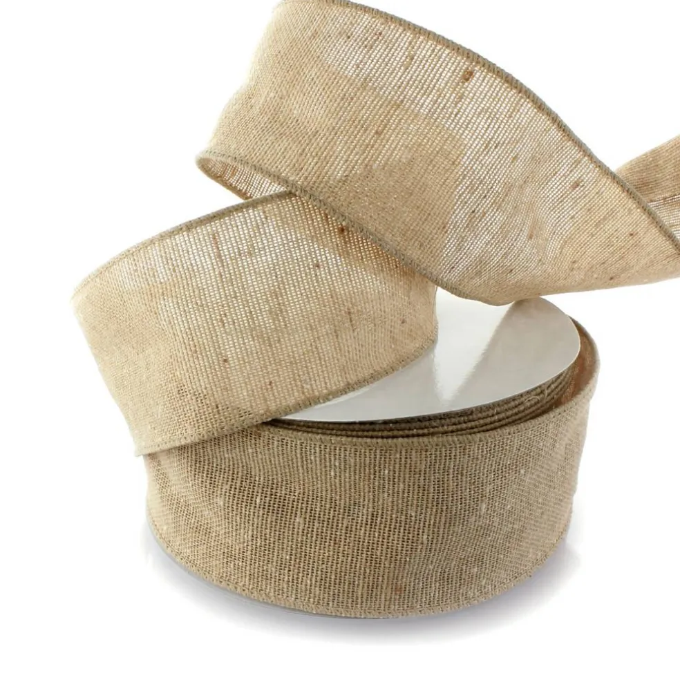 2.5" Wired Burlap Ribbon