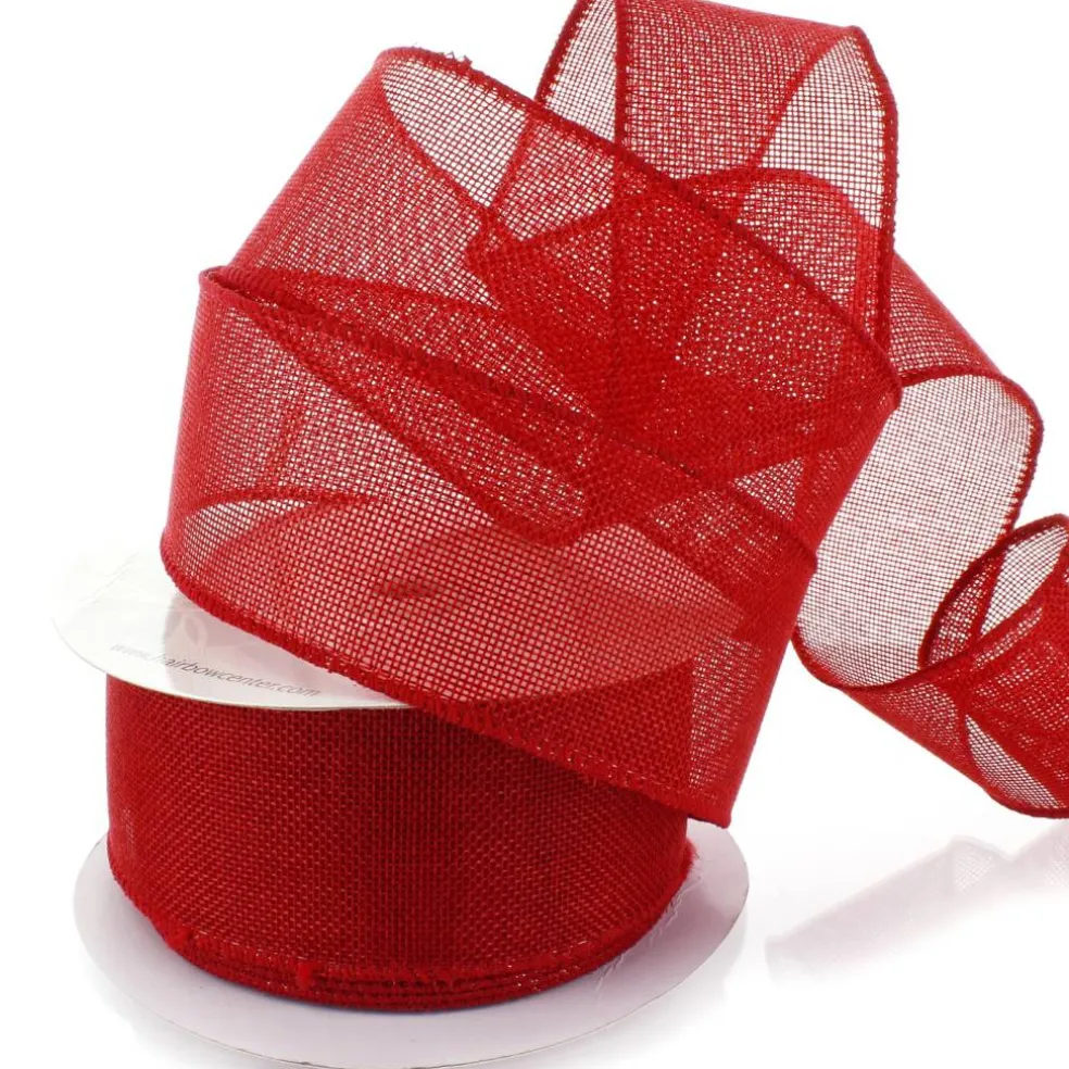 2.5" Wired Burlap Ribbon
