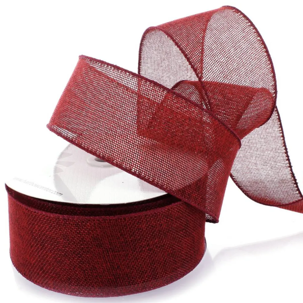 2.5" Wired Burlap Ribbon